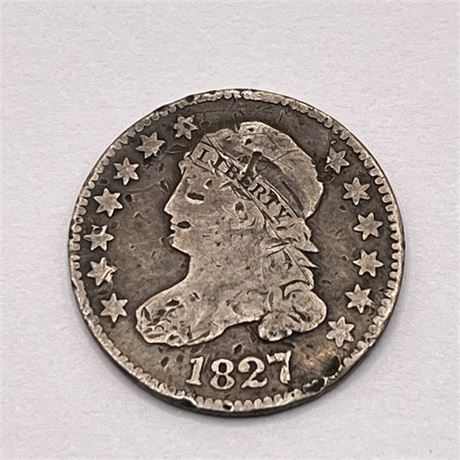 1827 Dime Coin US Bust Dine 10c