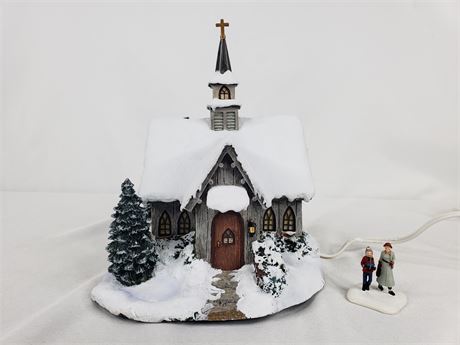 Thomas Kinkade's "Christmas Chapel" Hawthorne Village #A0580 w/ COA