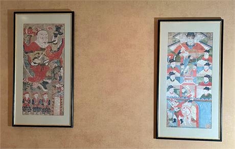 2 Chinese Shuilu Paintings