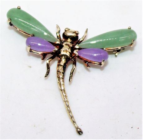 Sterling silver Dragonfly pin