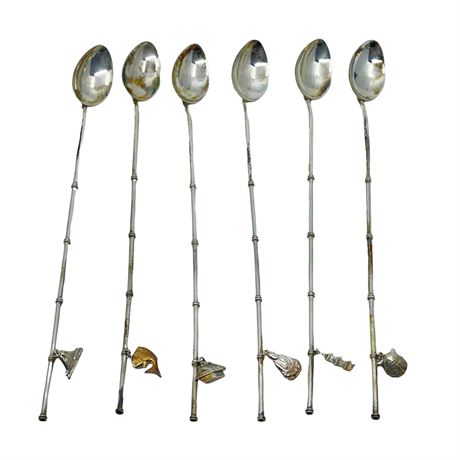 Japanese Sterling Silver Ice Tea Spoons
