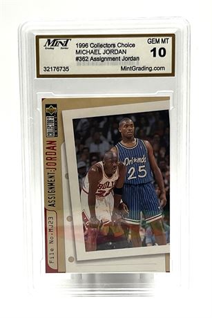 1996 Michael Jordan Upper Deck #362 Mint Grading GEM MT 10 Basketball Card