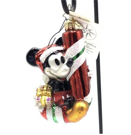 Radko Disney Candy Cane Mickey Mouse Limited Edition Ornament