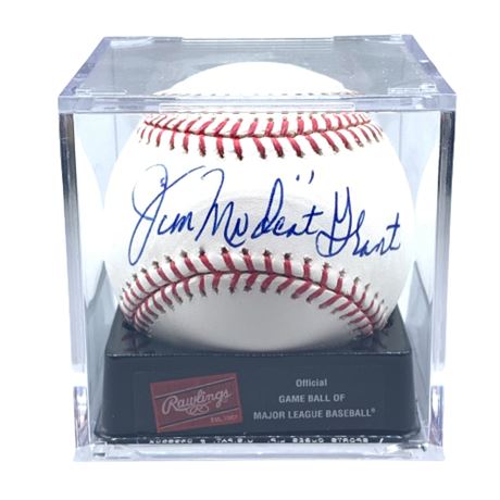Jim "Mud Cat" Grant Autographed Official Major League Baseball