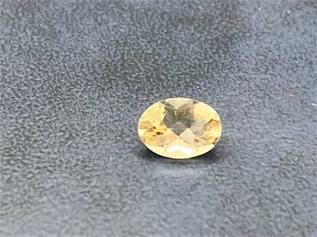1ct Faceted Loose Yellow Gemstone