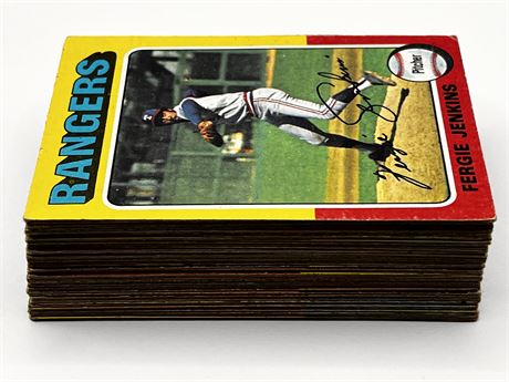 Fergie Catfish Baylor Kaline Killebrew Fifty 1975 Topps Baseball Cards Lot