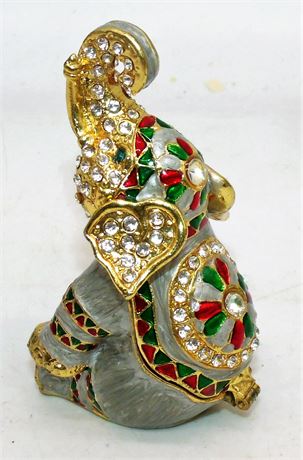 Jeweled Elephant Trinket Box