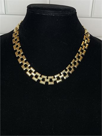 Gold Tone Open Link Chain Avon Necklace