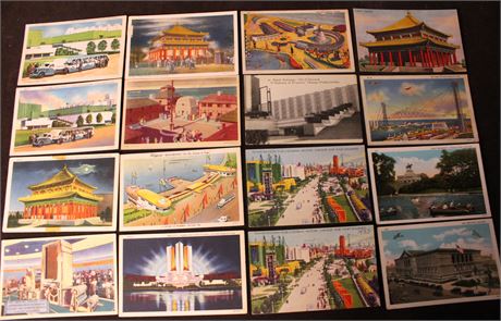 Vintage World's Fair Postcards, 1933
