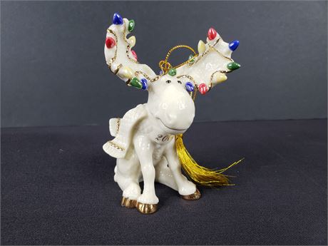 Lenox Moose Merriment Ornament 2002