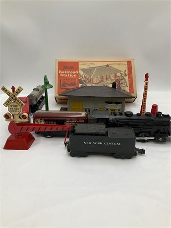 Railroad Set - Assorted Items - New York Central & Louis Marx & Co.
