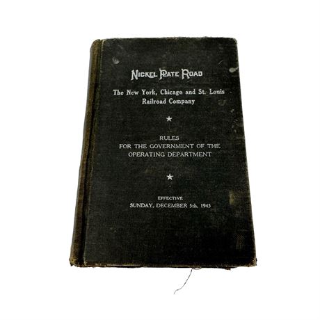 1943 Nickel Plate Road Rules for the Government of Operating Department