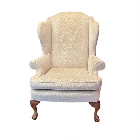 American Chippendale Style Wing Back Arm Chair