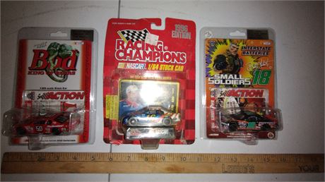 #18 Small Soldiers, #16, #50 Louie King of Beers Cars