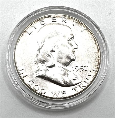 1957 Franklin Liberty Half Dollar