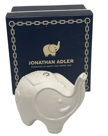 Original Jonathan Adler Porcelain Elephant Ornament (w/ Box)