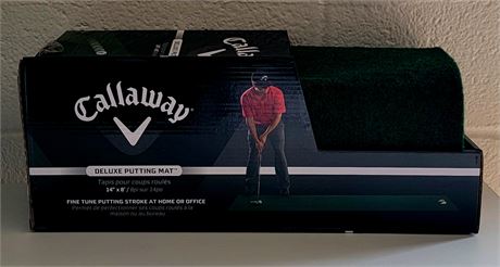 New in box Callaway Deluxe Putting Mat 14" x 8 ft.
