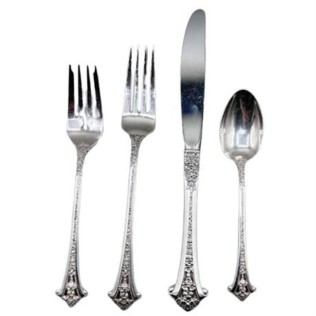 "Classic Bouquet" by Gorham Sterling Silver Four Piece Flatware Service