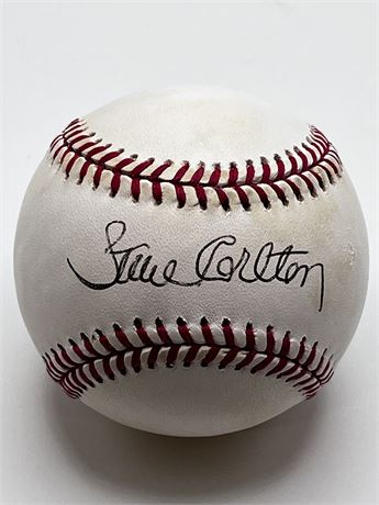 JSA LOA Autographed Steve Carlton Signed Baseball ONL Ball