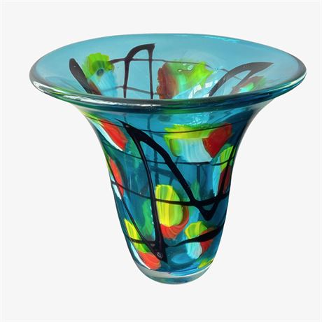 Contemporary Glass Trumpet Vase