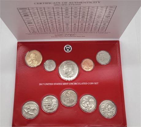 2017 Denver US Mint Uncirculated Coin Set