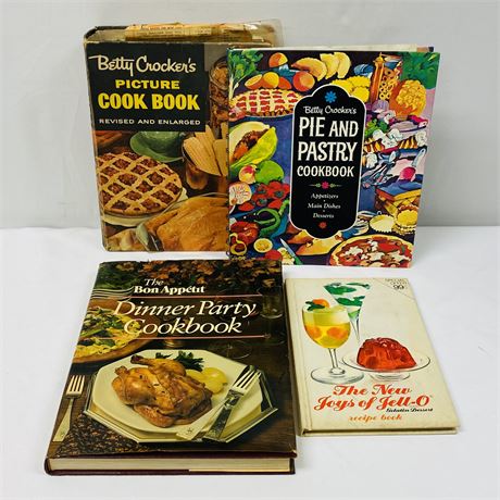 Vintage Cook Books with Betty Crocker's Picture Cook Book (1950's)