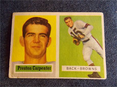 1957 Topps #93 Preston Carpenter, Cleveland Browns