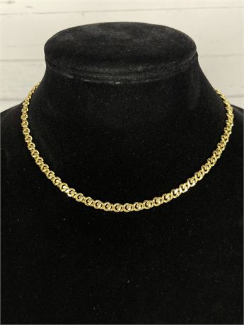 Vintage Simple Gold Tone Chain Necklace