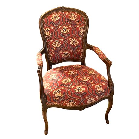French Provincial Petite Bergere Chair