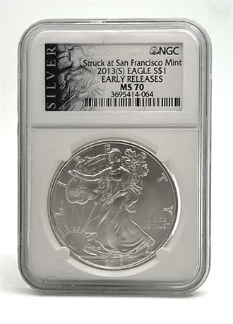 2014 W Eagle One Dollar NGC MS70 Early Releases