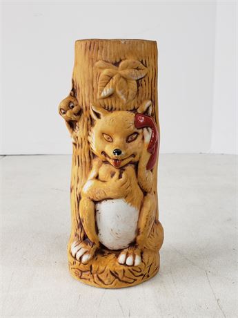 Little Luvkins Fox and Hound Ceramic Vase