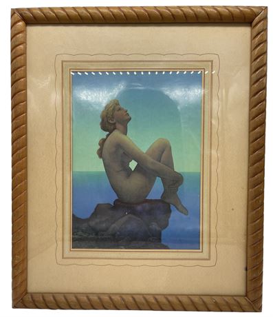 Maxfield Parrish “Stars” Print Art Deco Framed Art
