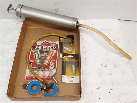 JB weld, grease gun and more