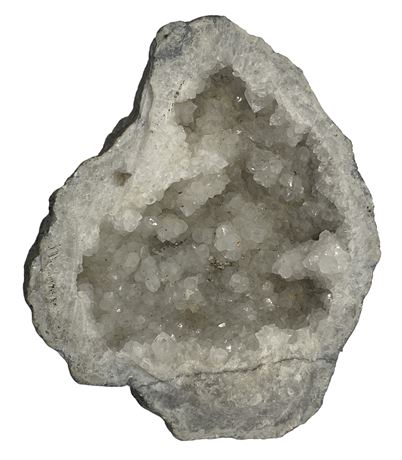 Natural Geode Crystal Half Stone