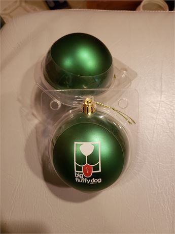 SET of TWO, BFDR ornaments
