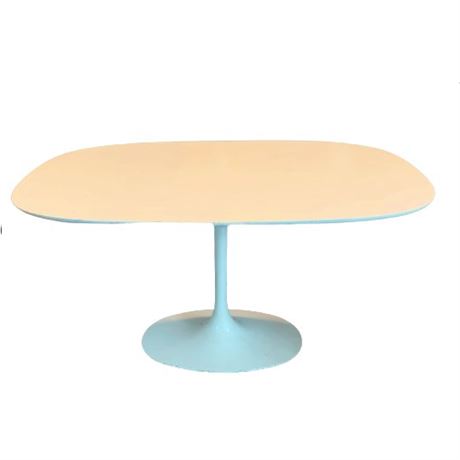 Vintage Saarinen Style Oval Table Attributed to Burke