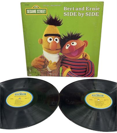 Vintage - Sesame Street “Bert and Ernie Side by Side” - Vinyl 33 RPM Record