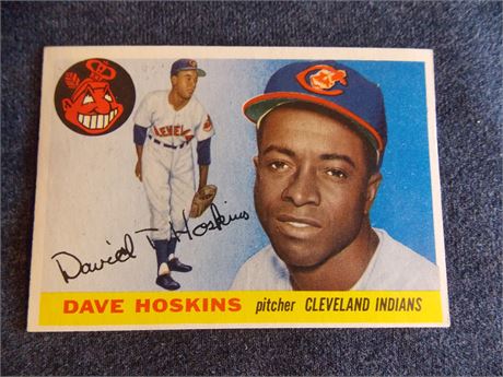 1955 Topps #133 Dave Hoskins, Cleveland Indians