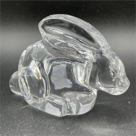 Bid On Everything - Orrefors Crystal Rabbit Figurine Paperweight