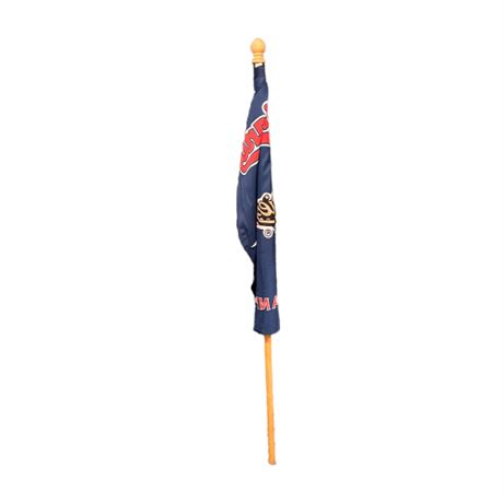 1995 Cleveland Indians World Series Chief Wahoo Flag With Pole