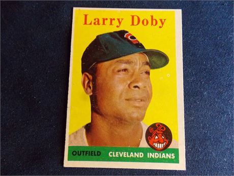 1958 Topps #424 Larry Doby, Cleveland Indians
