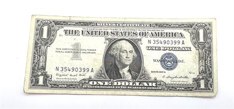 Series 1957 A One Dollar Blue Seal