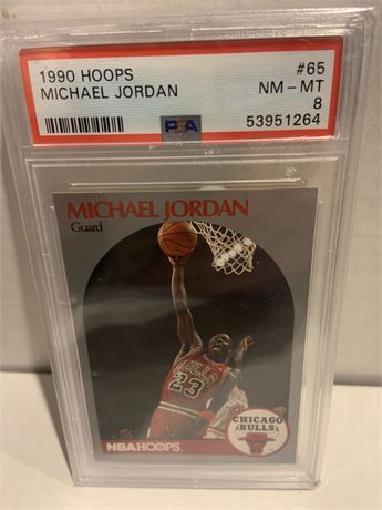 Michael Jordan 90 Hoops Graded 8 🔥