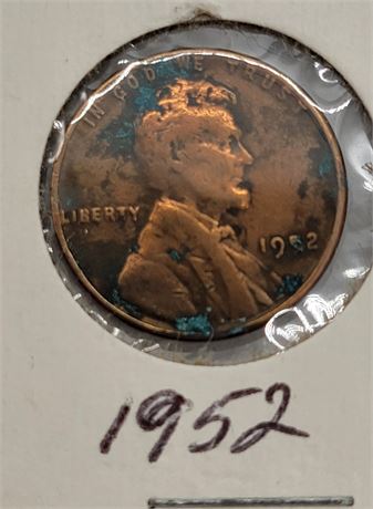 1952 US Lincoln Wheat Penny
