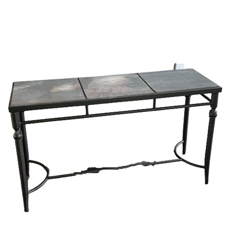 Decorator Iron & Slate Console Table