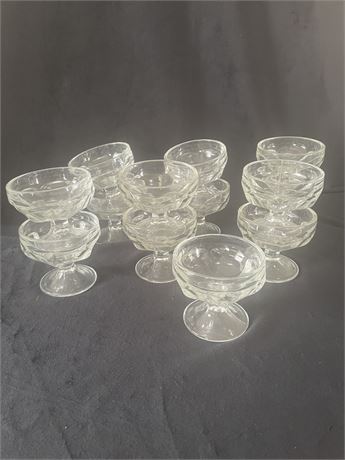 Lot of 13 Cut Glass Sherbet Dishes