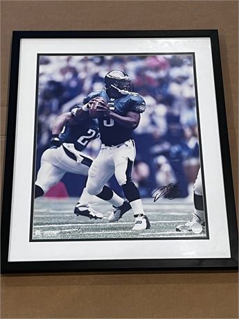 Large Signed Framed Donovan McNabb Autographed Photo Official NFL Photo