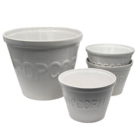 Crate & Barrel Popcorn Ceramic Bowls