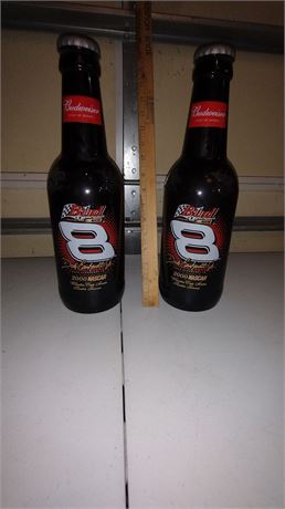 Glass Budweiser Beer Bottles Dale Earnhardt Jr. Rookie Season