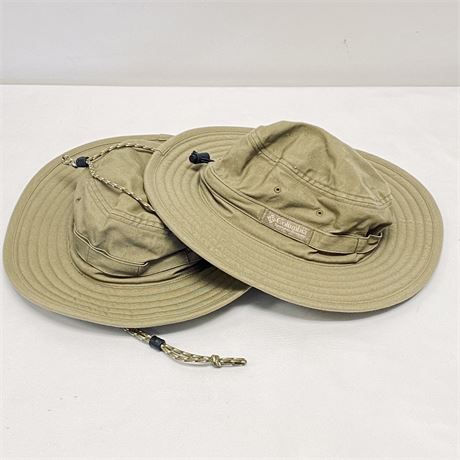 Two New Columbia Sportswear Outdoor Booney Hats - Unisex, One Size